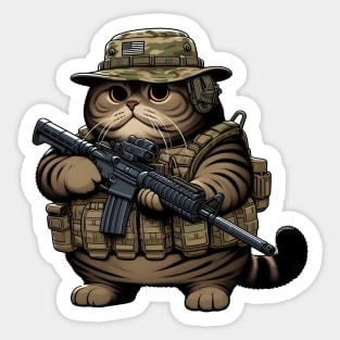 Tactical Cat Sticker